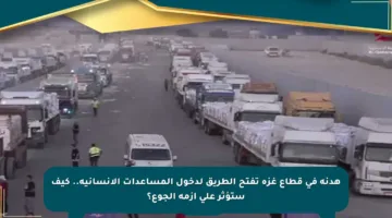 هدنة في قطاع غزة تفتح الطريق لدخول المساعدات الإنسانية.. كيف ستؤثر على أزمة الجوع؟
